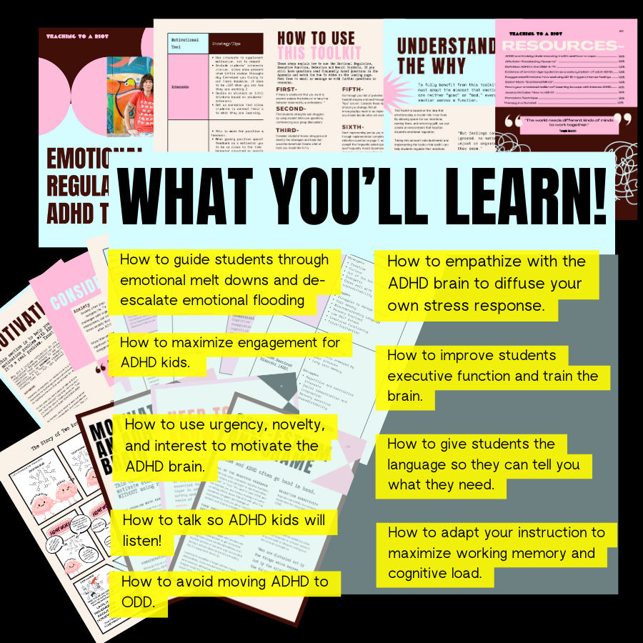 The Neurodivergent and ADHD Toolkits Bundle - Teaching To A Riot
