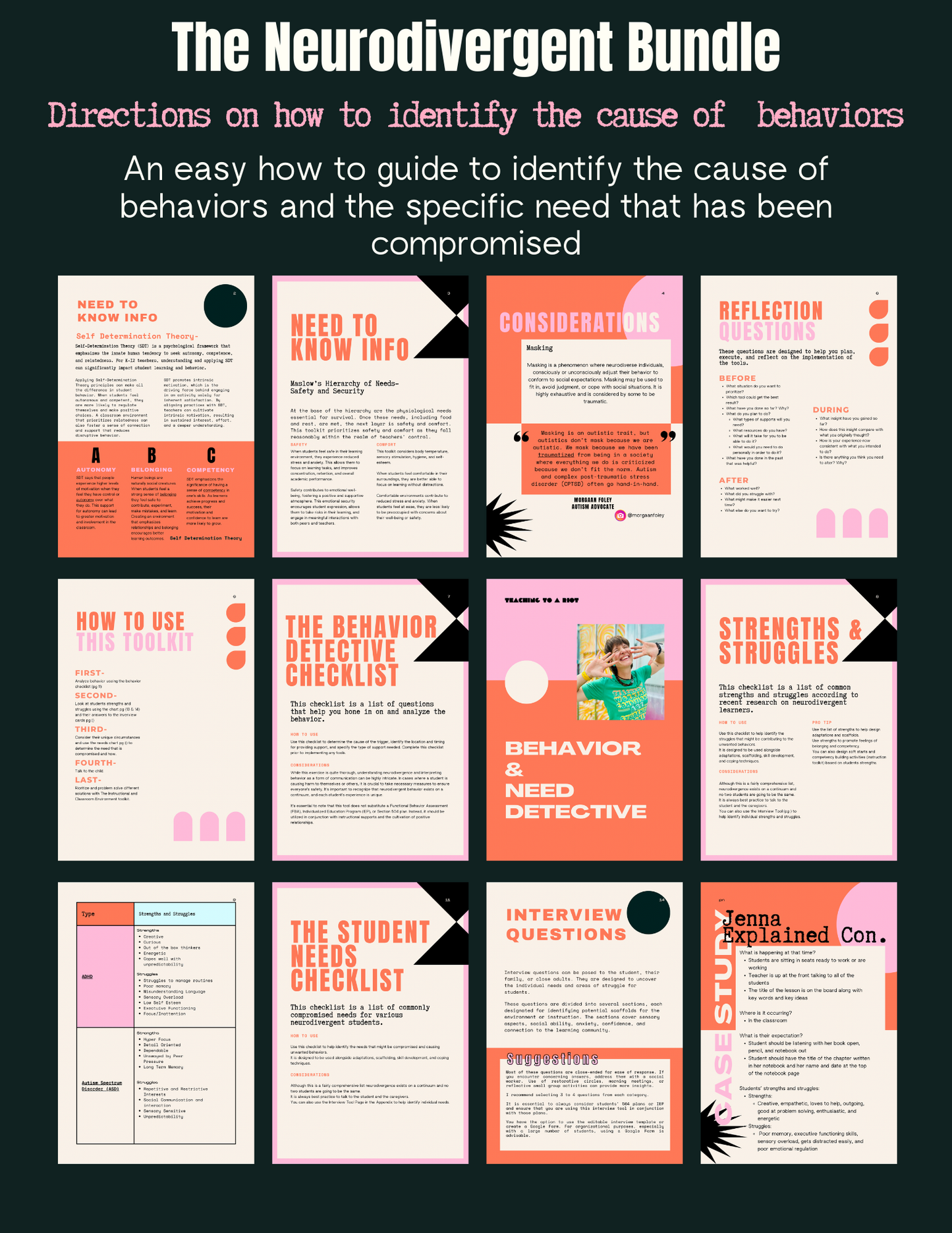 The Neurodivergent E-Book and Toolkit Bundle - Teaching To A Riot