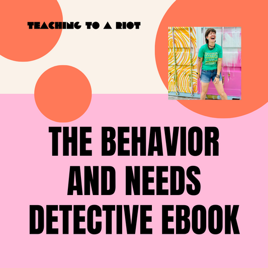 Behavior and Needs Detective E-Book and Workshop - Teaching To A Riot