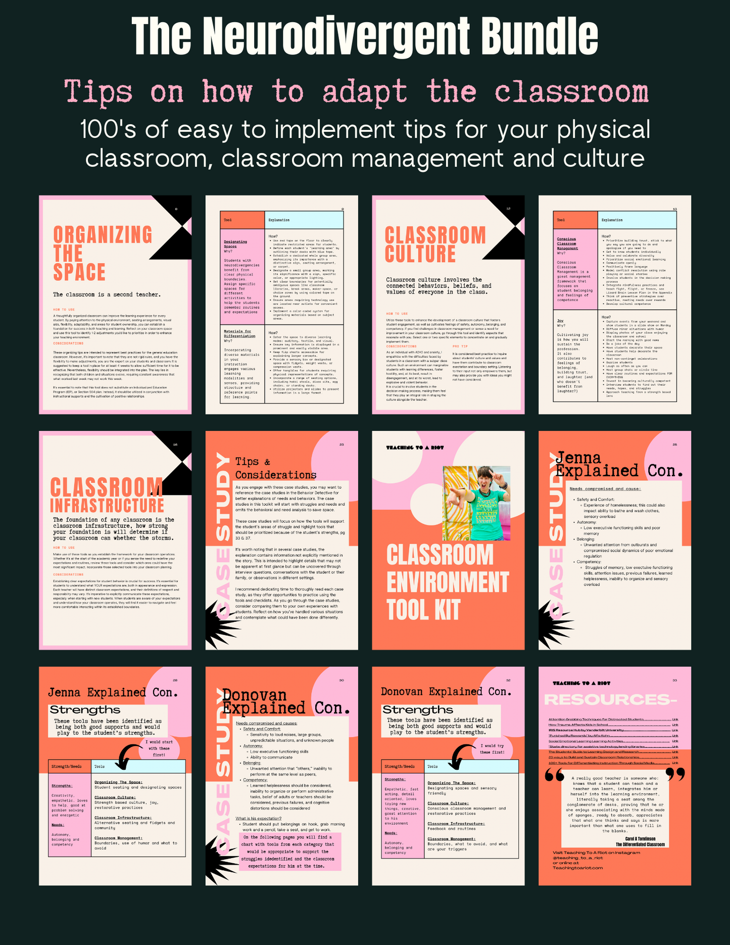 The Neurodivergent E-Book and Toolkit Bundle - Teaching To A Riot
