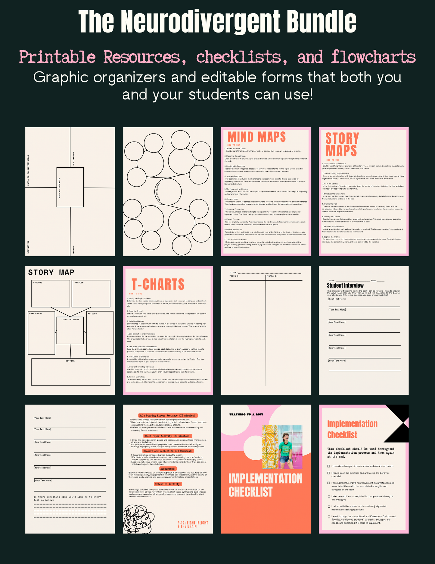 The Neurodivergent E-Book and Toolkit Bundle - Teaching To A Riot
