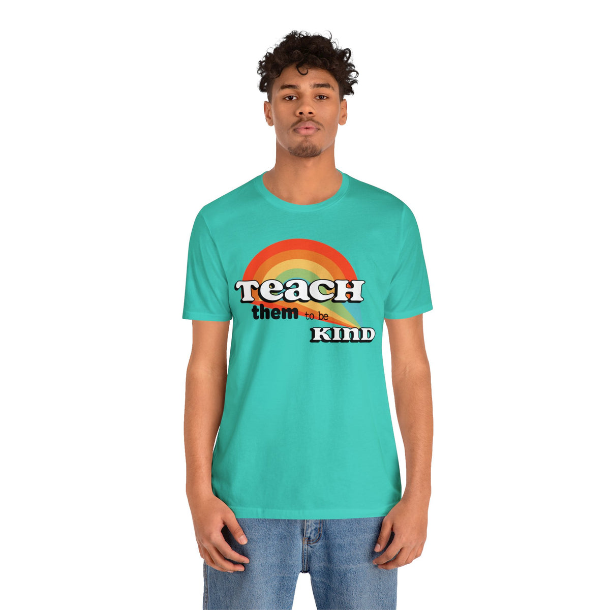 Teach Them To Be Kind LGBTQ Teacher Shirts - Teaching To A Riot