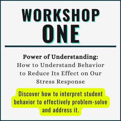 Workshop one: MTN Workshop Series: Power of Teacher Regulation: Regulating ourselves to help regulate our students. Find strategies to manage your stress throughout the day, so you can better support student regulation.