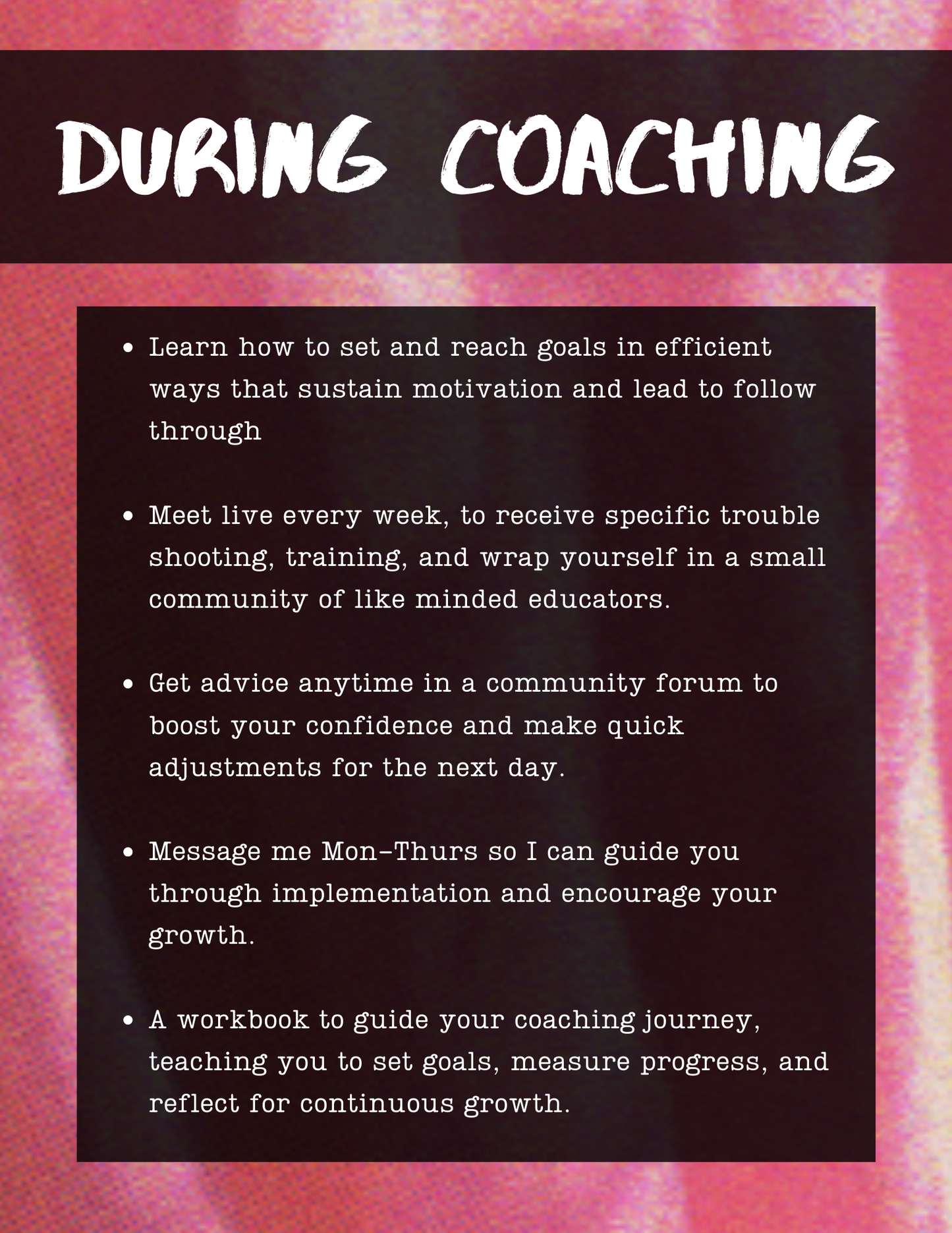 Meet the Needs Coaching - Teaching To A Riot